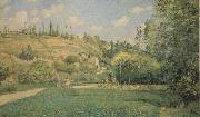 Camille Pissarro A Cowherd at Pontoise painting